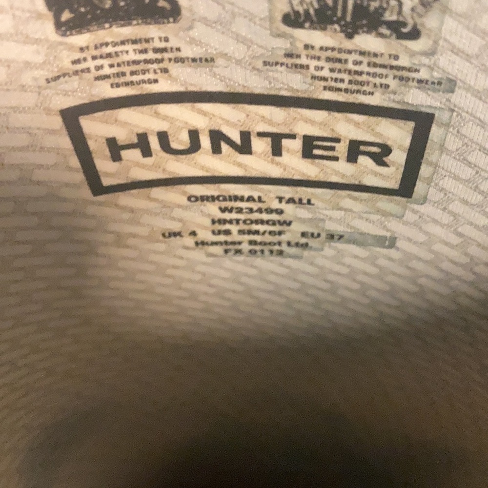 Navy blue size 6 tall hunter boots - Picture 5 of 5